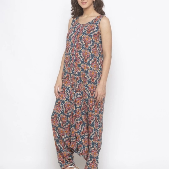 Embroidered Boho Jumpsuit - Picture 4 of 7